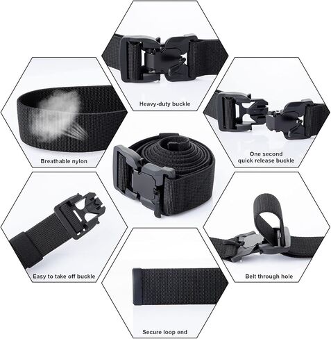 Weafonty Men's Magnetic Buckle Quick Release Belts Military Tactical Nylon Men's Waist Belt in Kuwait