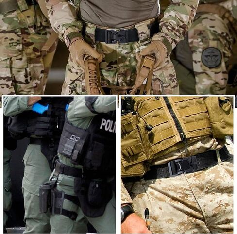Weafonty Men's Magnetic Buckle Quick Release Belts Military Tactical Nylon Men's Waist Belt in Kuwait