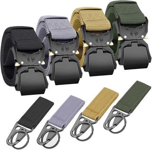 Byupin 4 قطعة حزام تكتيكي شديد التحمل سريع الإصدار EDC حزام 1.5 بوصة حزام بندقية نايلون in Kuwait