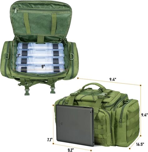Dr.Fish Tackle Bag with 60 Fishing Lures Spinners Soft & Hard Baits in Saudi Arabia