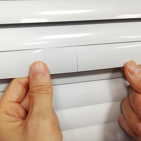 Kowibcl 10 Sets Horizontal Blinds Replacement Slats, White 1 inch Vinyl Mini Horizontal Blind Repair Tabs,White Blind Fixers for Horizontal Blinds Replacement Slats & Parts(1" W x 3" L) in Saudi Arabia