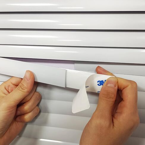 Kowibcl 10 Sets Horizontal Blinds Replacement Slats, White 1 inch Vinyl Mini Horizontal Blind Repair Tabs,White Blind Fixers for Horizontal Blinds Replacement Slats & Parts(1" W x 3" L) in Saudi Arabia