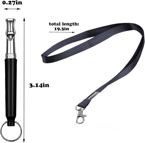 صافرة للكلاب بالموجات فوق الصوتية من كاتست مع حبل قصير، جهاز استدعاء احترافي للتحكم في النباح والكلاب، صافرة تدريب للكلاب، 3 قطع in Kuwait