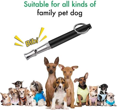 2pcs Ultrasonic Stainless Steel Dog Whistle to Stop Barking, Professional Dog Training & Behavior Aids for Small Medium Large Dogs, Adjustable Dog Whistle with Lanyard Strap to Make Dogs Come to You in Kuwait