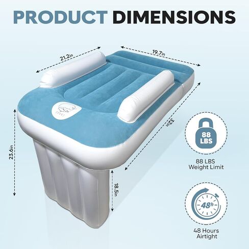 OPANO Inflatable Airplane Bed for Toddler - Portable Air Mattress with Soft Velvet Flocking, Reinforced Edges, Leg Support - Includes Air Pump, Safety Belt, Drawing Screen, Backpack - Baby Essentials in Saudi Arabia