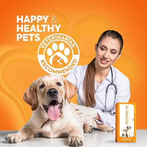 DIAGNOX HEALTH 10-Parameter شرائط اختبار البول للقطط والكلاب - 30 × اختبارات الصف البيطرية والمعبأة بشكل فردي - مجموعة اختبار UTI للقطط والكلاب - شرائط اختبار الحيوانات الأليفة لتحليل البول in Kuwait