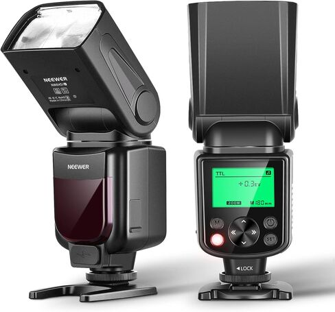 نيوير فلاش سبيدلايت مطور NW645II-C TTL، مصباح يدوي GN58 HSS متوافق مع كانون EOS R6 R5 R3 R M6 850D 800D 760D 750D 650D 600D 7D مارك II 7D 6D 6D مارك II 6D 5D مارك IV/III in Saudi Arabia