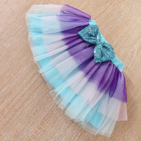 Baby Girls 1st/2nd First Birthday Outfits Cotton Romper TuTu Skirt with Sequins Bowknot Headband 3Pcs in Kuwait