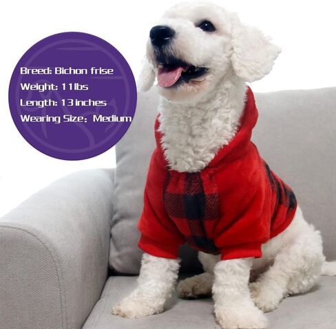 cyeollo Dog Sweater Buffalo Plaid Dog Flannel Winter Sweatshirt Coats Pink Dog Clothes for Small Dogs Size XL in Saudi Arabia