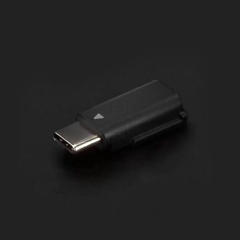 محول الهاتف المحمول AIROKA الأصلي لميكروفون DJI، يوصل الميكروفون بجهاز (محول من النوع C)، أسود in Saudi Arabia