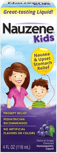 Nauzene Kids Upset Stomach & Nausea Relief Liquid, Grape, 4 Ounce by Nauzene in Kuwait