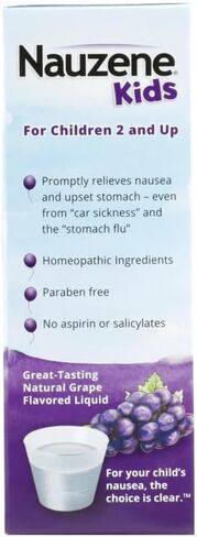 Nauzene Kids Upset Stomach & Nausea Relief Liquid, Grape, 4 Ounce by Nauzene in Kuwait