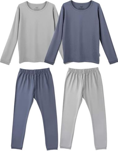 RRP Toddler Pajamas Set - Rayon of Bamboo - Girls & Boys Soft Comfy Sleepwear - 4pcs Set - 18M-10Years in Kuwait