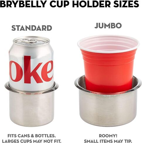 Lot of 10 Brass Drop In Cup Holders Standard Size by Brybelly in Saudi Arabia