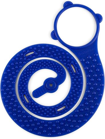 BooginHead SippiGrip Food-Grade Silicone Baby Bottle Holder & Sippy Cup Strap, 2-Pack Blue & Teal in Kuwait