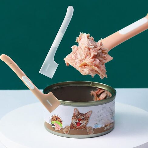 أغطية علب WOHENI، أغطية علب طعام الكلاب، أغطية علب طعام القطط، أغطية علب طعام الحيوانات الأليفة مع ملعقة طعام للكلاب، ملعقة طعام القطط وغطاء العلبة، ملاعق طعام الحيوانات الأليفة للأغذية الرطبة (رمادي + وردي + أخضر) in Kuwait