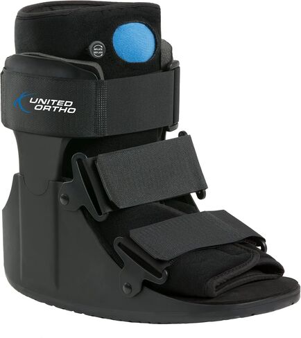 United Ortho USA14115 Short Air Cam Walker Fracture Boot, Medium, Black in Kuwait