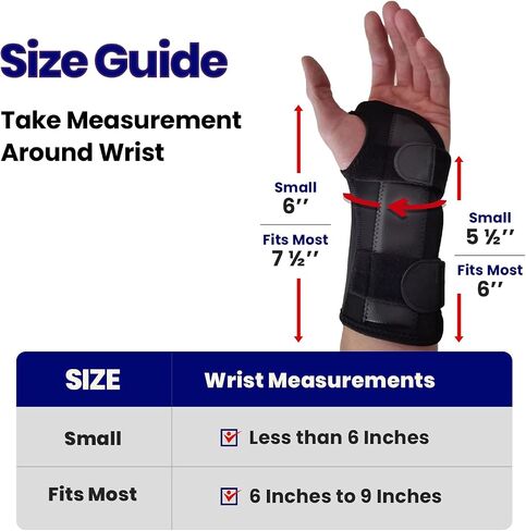 Carpal Tunnel Wrist Brace | Night Wrist Support Guard | Wrist Splint & Hand Brace | Carpal Tunnel Syndrome & Wrist Tendonitis Pain Relief with Forearm Compression | For Men & Women (Left Wrist Brace) in Saudi Arabia