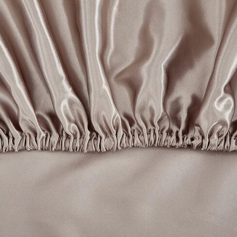 2 Pack Satin Crib Sheets for Baby Hair Soft and Silky Fitted Crib Sheets Neutral Colors for Standard Size Crib and Toddler Mattress Gender Neutral Crib Sheets in Kuwait