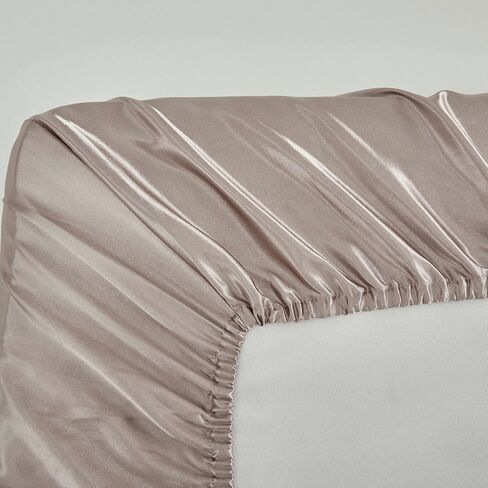 2 Pack Satin Crib Sheets for Baby Hair Soft and Silky Fitted Crib Sheets Neutral Colors for Standard Size Crib and Toddler Mattress Gender Neutral Crib Sheets in Kuwait