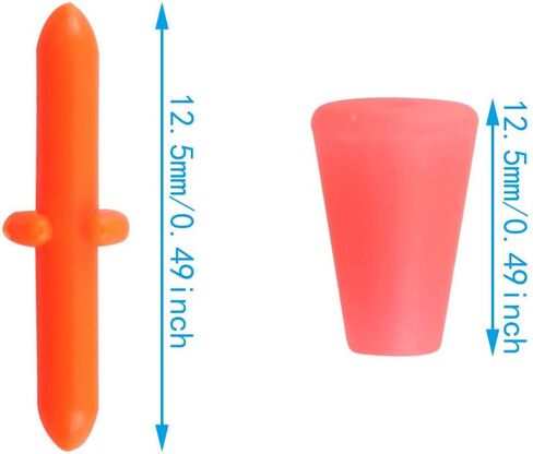 WHYHKJ 50pcs Fishing Bobber Stopper Cara Rod Bobber Float Stoppers Fishing Accessories Fishing Equipment Fishing Tackle, Orange in Saudi Arabia