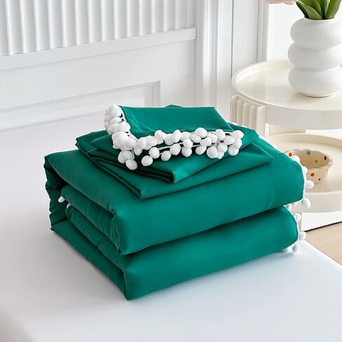 طقم سرير طفل صغير 4 قطع بوهو بول بوم بوم سرير طفل صغير مجموعة سرير في حقيبة أنيقة بوهو بوم هامش المعزي للبنين بنات مع ورقة جاهزة، ورقة أعلى، وغطاء وسادة قياسي الأرجواني in Kuwait