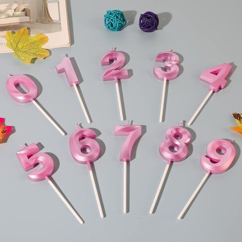 Gold 90th Birthday Candles for Cakes, Number 90 9 Glitter Candle Cake Topper for Party Anniversary Wedding Celebration Decoration in Kuwait