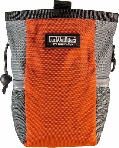 حقيبة تدريب كبيرة لعلاج الكلاب من barkOutfitters - أكياس علاج للكلاب، يمكن أن تحمل بسهولة الوجبات الخفيفة وألعاب الحيوانات الأليفة، حاوية طعام للكلاب مع جيب جانبي شبكي، حقيبة ذات جودة احترافية (أزرق) in Saudi Arabia