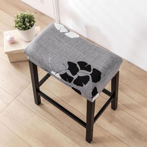 Bifaunvogel Bar Stool Cover Rectangle Set of 2 Printed Stretch Counter Height Bar stools Slipcovers Saddle Stool Slipcover Bench Seat Protector Backless Bar Stools Covers for Kitchen Counter #8 in Saudi Arabia