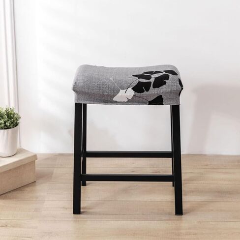 Bifaunvogel Bar Stool Cover Rectangle Set of 2 Printed Stretch Counter Height Bar stools Slipcovers Saddle Stool Slipcover Bench Seat Protector Backless Bar Stools Covers for Kitchen Counter #8 in Saudi Arabia