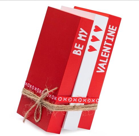كتب زخرفية خشبية لعيد الحب من JOYIN، بما في ذلك شريط الحبال، مجموعة من 3 كتب مكدسة من Sweet Home، كتب خشبية مزخرفة لحفلات الزفاف والزوجة والصديقة، أو الرف، أو طاولة القهوة، أو رف أو صينية in Kuwait