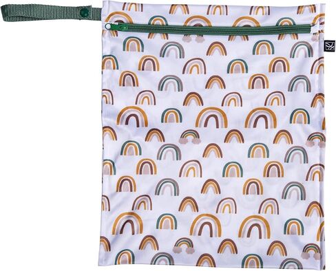 جي إل أكياس تشايلدريس الرطبة والجافة المحمولة، مقاومة للماء والتسرب، قابلة للغسل في الغسالة، قابلة لإعادة الاستخدام للحفاضات القماشية، والملابس المبللة، وملابس السباحة، والمزيد. عبوتان، أزرق مخضر/رمادي in Kuwait