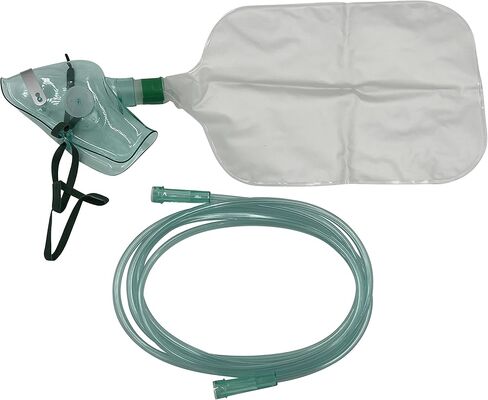 5pk Adult Non-Rebreather Oxygen Mask w/6.8Ft Crush Resistant Tubing in Saudi Arabia