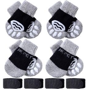Frienda 8 Pcs Anti-Slip Dog Socks for Small Dogs and Cats, Paw Protectors in Kuwait