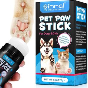 عصا بلسم مخالب الحيوانات الأليفة، 2.6 أونصة، كريم مخالب، بلسم مخالب الكلاب، عصا بلسم مخالب عضوية طبيعية للكلاب والقطط، مهدئ مخالب لحماية وشفاء وإصلاح وتغذية الكفوف الجافة والمتشققة للحيوانات الأليفة - آمنة لللعق in Kuwait