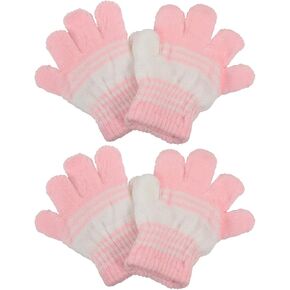 Motique Accessories Striped Infant Gloves for Baby Toddler Winter Glove | Set of 2 in Kuwait