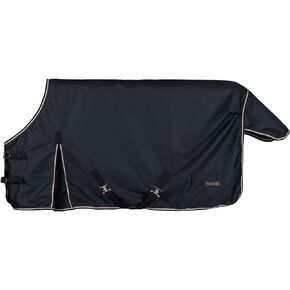 HORZE Pony Glasgow Light Weight Turnout Blanket 100g - Dark Blue - 49 in in Saudi Arabia