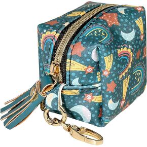 Smlpuame Pacifier Holder Case,BPA Free Leather Baby Pacifier Cover Pouch,Binky Case for Diaper Bag or Purse,Holder 4 Pacifiers or Teether Toy,Outdoor Travel Accessories,Easy to Clean(Cactus) in Kuwait