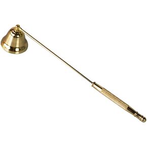 Black Candle Snuffer Accessory - Stainless Steel Polished Candle Extinguisher Snuffer Accessory with Long Handle - for Putting Out Extinguish Candle Wicks Flame Safely