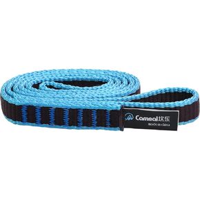 CAMNAL Climbing Sling UIAA CE Certified 16mm Nylon Sling 22KN(4840 lb) Climbing Sling 24-87in (60-220cm), Blue/Yellow/Purple, 1/2/3 Pack (24 in/60 cm 3 Pack, Blue)