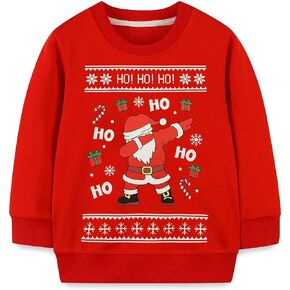 Mrocioa Toddler Boy Girl Sweatshirt Ugly Christmas Style Santa Sweater Baby Kids Dinosaur Xmas Pullover in Saudi Arabia
