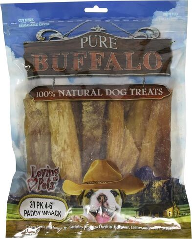 Loving Pets Pure Buffalo 6-Inch Braided Bully Stick Dog Treat, 3-Pack in Saudi Arabia