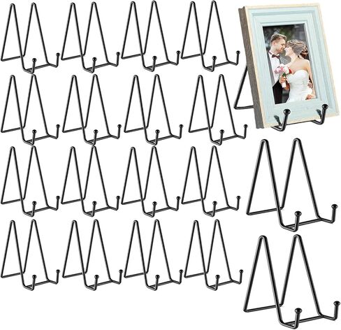 12 Pack 6"Plate Stands for Display,Metal Plate Holders Display Stands Can Be Used for Picture Stands,Book Stands for Display,Plate Display Stands,Easel,Photo Frame Stands,Plaque Stands,Desktop Stand. in Kuwait