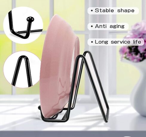 12 Pack 6"Plate Stands for Display,Metal Plate Holders Display Stands Can Be Used for Picture Stands,Book Stands for Display,Plate Display Stands,Easel,Photo Frame Stands,Plaque Stands,Desktop Stand. in Kuwait