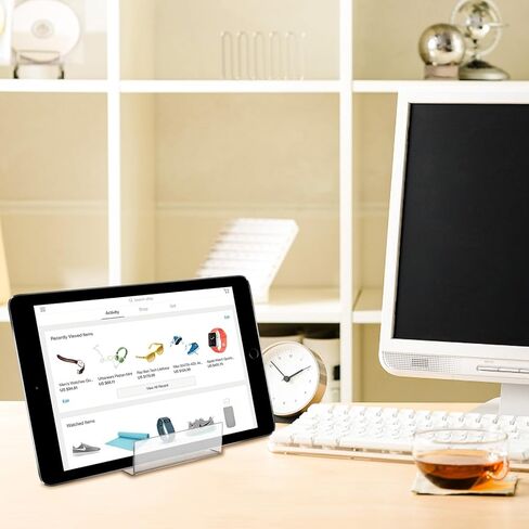 6 Pack Display Stand with Ledge, Acrylic Book Display Stand Tablet Holder Easel Holder for Displaying Pictures, Books, Albums, Music Sheets, Notebooks, Artworks, Cds, Small in Kuwait