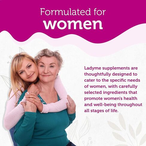 Adrenal Support - Cortisol Manager - Advance Stress Relief Formula with Complex of Vitamin C, B6 Ashwagandha Root & L-TYROSINE Fatigue Supplement Specially Designed for Women by Ladyme - 60 Capsules in Kuwait