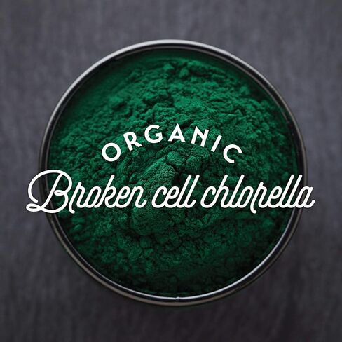 فيتامينات البشرة للنساء - مغذي البشرة الصحي الجيد - الكلوريلا العضوية، التوت البري + برتقال الدم الصقلي للجمال من الداخل - مكمل للبشرة - غير معدّل وراثيًا + نباتي (60 كبسولة) in Kuwait