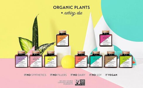 فيتامينات البشرة للنساء - مغذي البشرة الصحي الجيد - الكلوريلا العضوية، التوت البري + برتقال الدم الصقلي للجمال من الداخل - مكمل للبشرة - غير معدّل وراثيًا + نباتي (60 كبسولة) in Kuwait