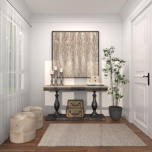 حامل شموع على شكل خشب من ديكو 79، مجموعة من 3 قطع، 15 بوصة، 13 بوصة، 11 بوصة ارتفاع، أبيض in Kuwait