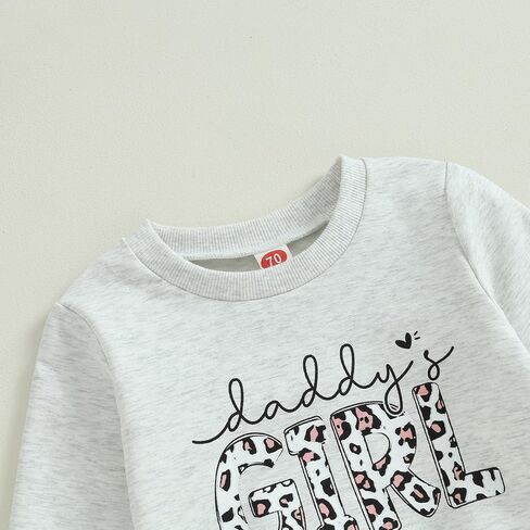 allshope Toddler Baby Girl Fall Outfit Letter Print Sweatshirt Tops Elastic Waist Pant Cute Infant Newborn Winter Clothes Set in Saudi Arabia
